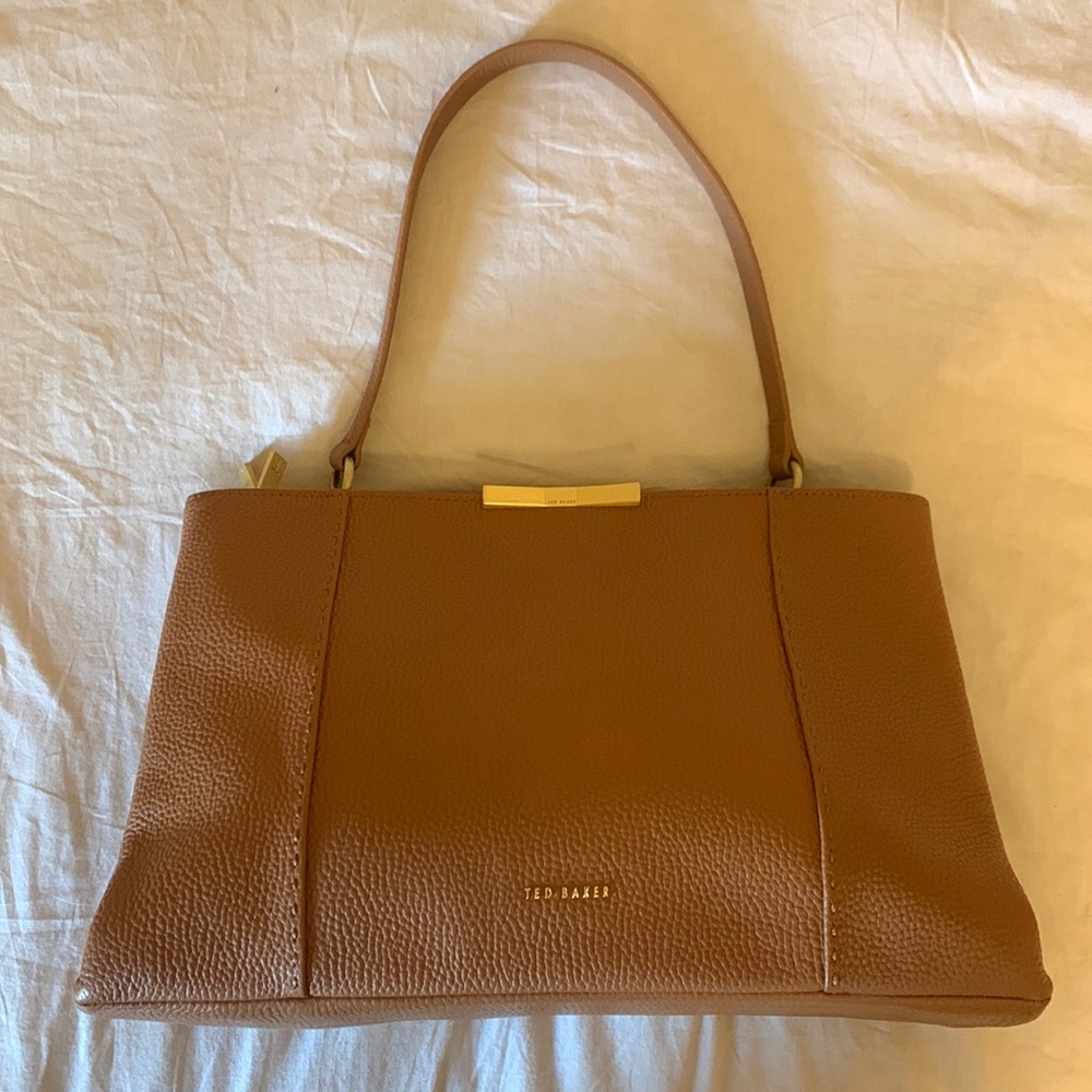 Ted Baker Camel Colored Leather Shoulder bag
